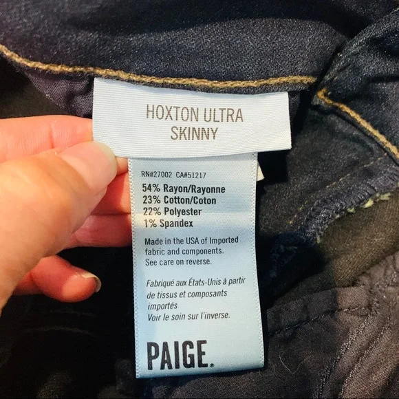 PAIGE Horton Ultra Skinny Dark Wash Jeans